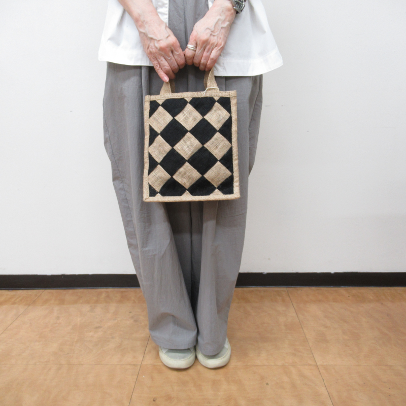 TARANGO JUTE ジュートバッグ＊S/BK