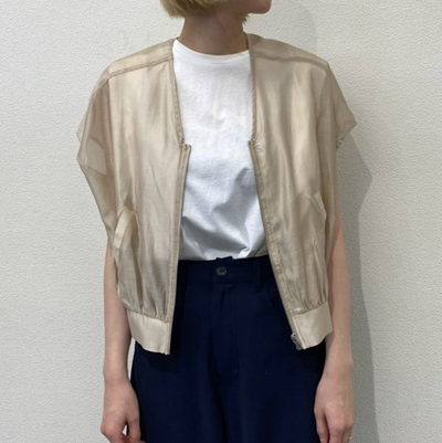 Audrey and john wad ZIPブラウス /BE301