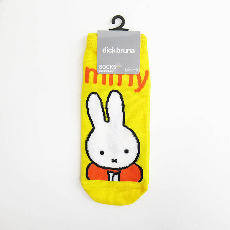 Dick Bruna miffy ミッフィー 靴下 ロゴYE/MF3269J
