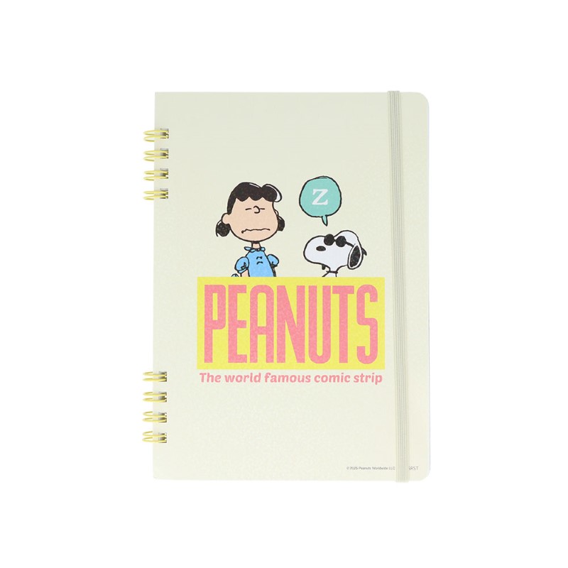 PEANUTS SNOOPY スヌーピー Wリングノート B6 アイボリー/S2643332