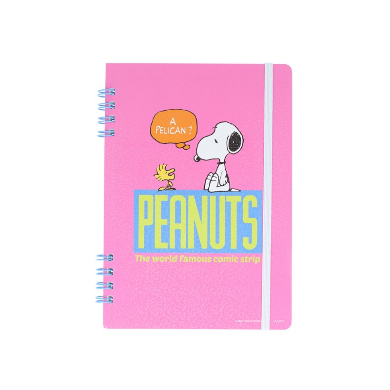 PEANUTS SNOOPY スヌーピー Wリングノート B6 ピンク/S2643340