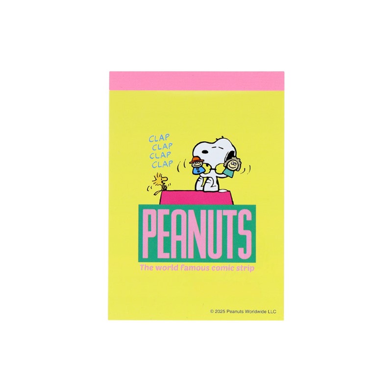 PEANUTS SNOOPY スヌーピー メモミニ イエロー/S288902