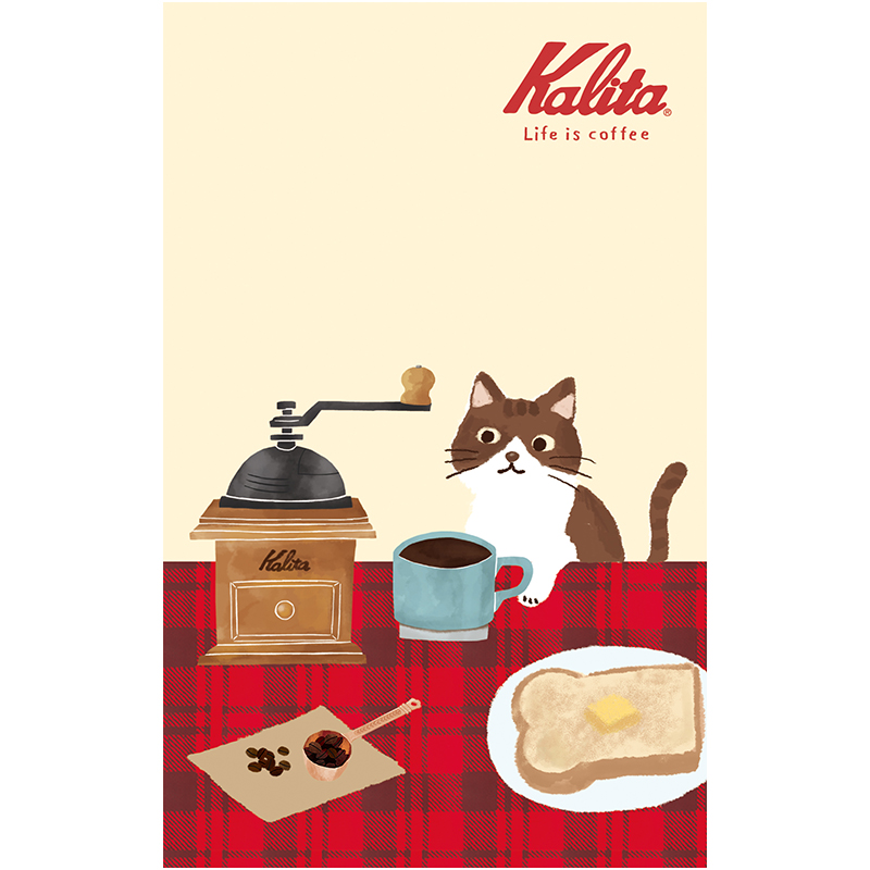Kalita B6変形中綴じノート Black coffee/XH30