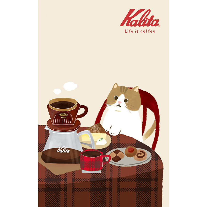 Kalita B6変形中綴じノート Brown coffee/XH33