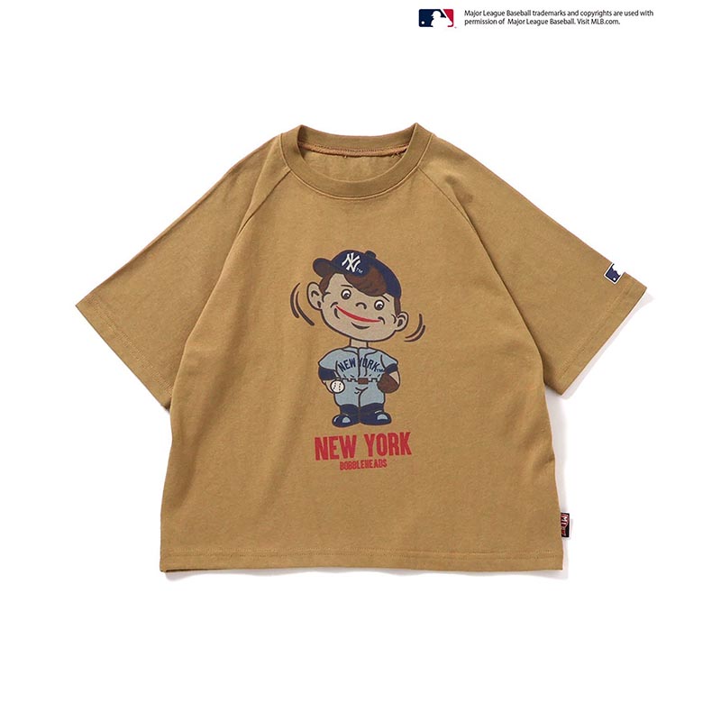 F.O.KIDS  MLB バブルヘッド ラグランＴシャツ 120cm /BE