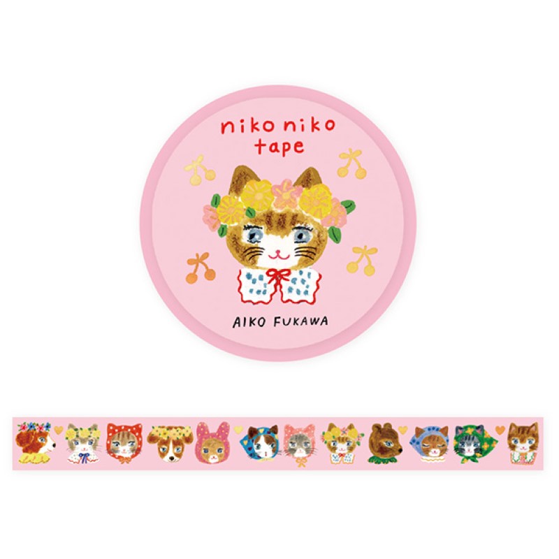 Aiko Fukawa 箔押しマスキングテープ niko niko tape