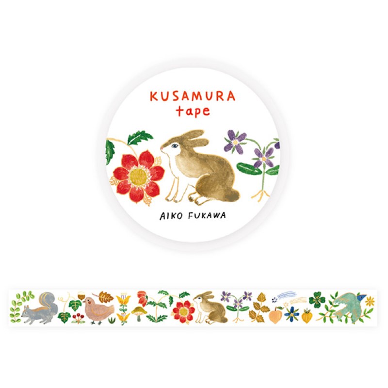 Aiko Fukawa 箔押しマスキングテープ KUSAMURA tape