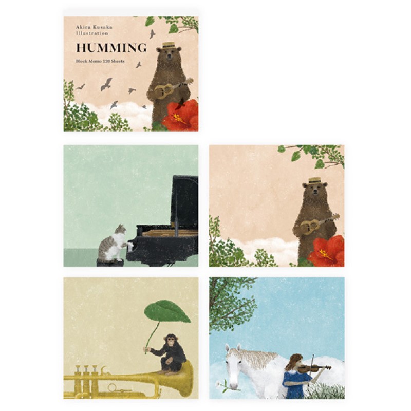 日下明  ブロックメモ HUMMING