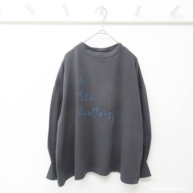 LAITERIE USE天竺プリントTシャツ/SUMIKURO98 【日本製】