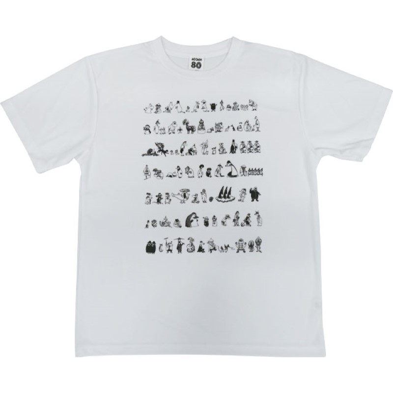 MOOMIN ドライTシャツ 80周年/ホワイト