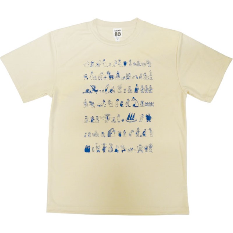 MOOMIN ドライTシャツ 80周年/ライトベージュ