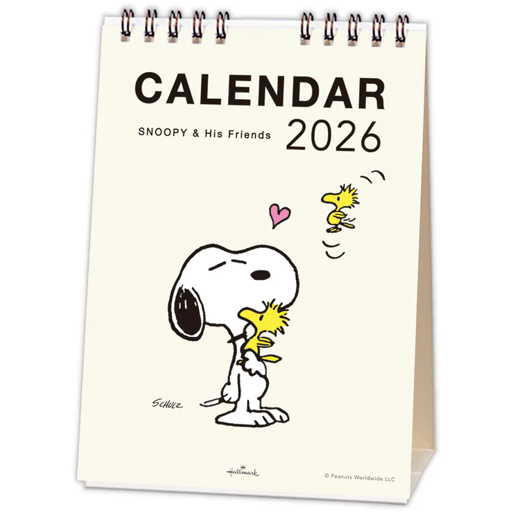 PEANUTS SN縦長スヌーピー 【卓上カレンダー 2026】