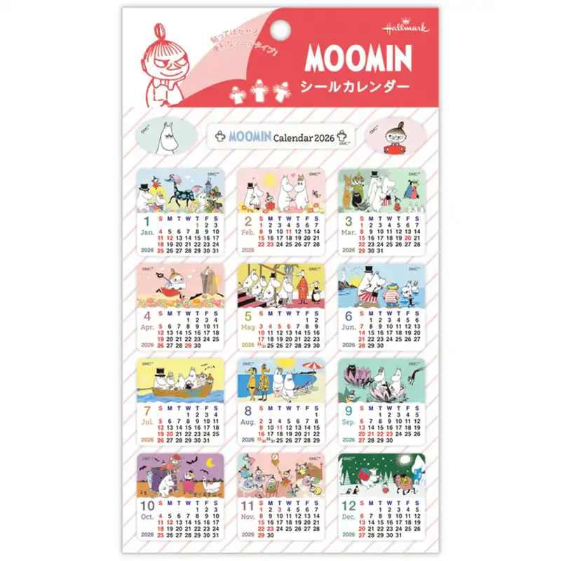MOOMIN スクエア 【カレンダーシール 2026】