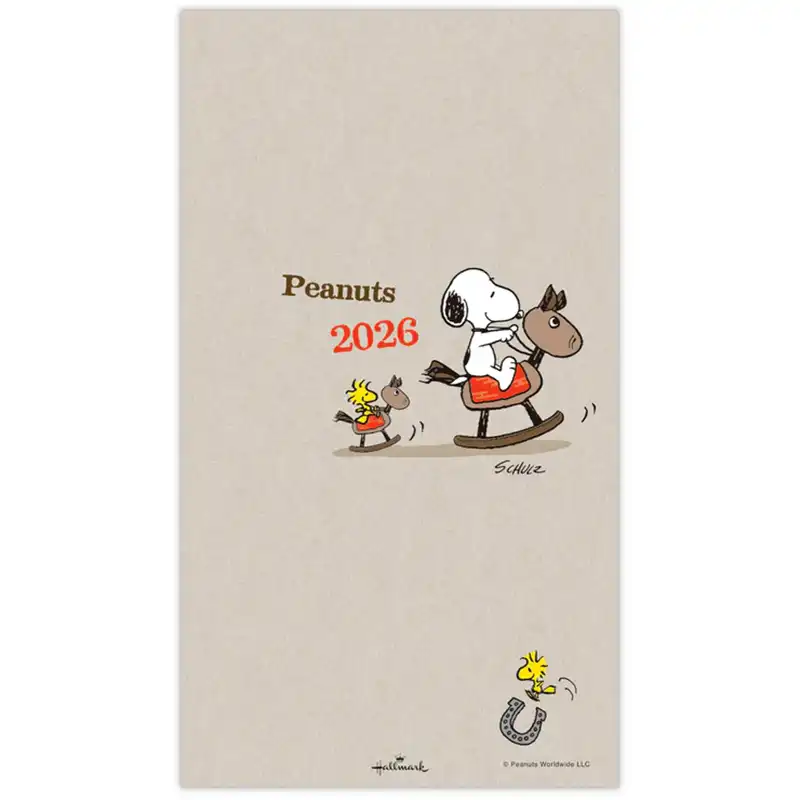 PEANUTS スヌーピーと木馬【手帳 スリムマンスリーダイアリー 2026】