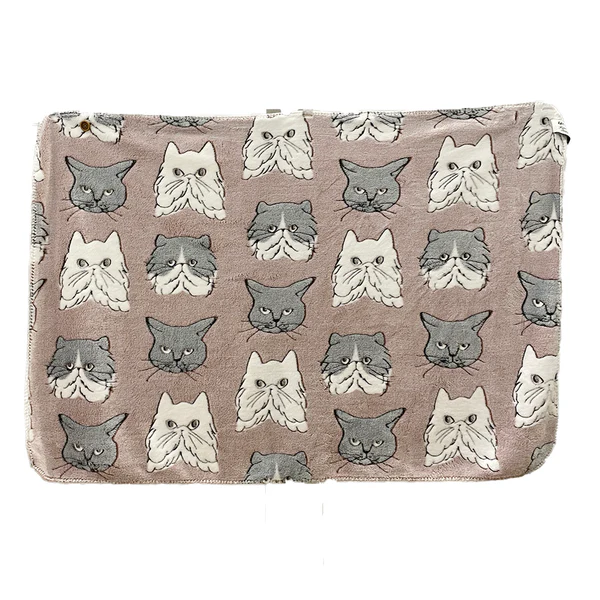 PAQUET ファニーブランケット CAT FACED01