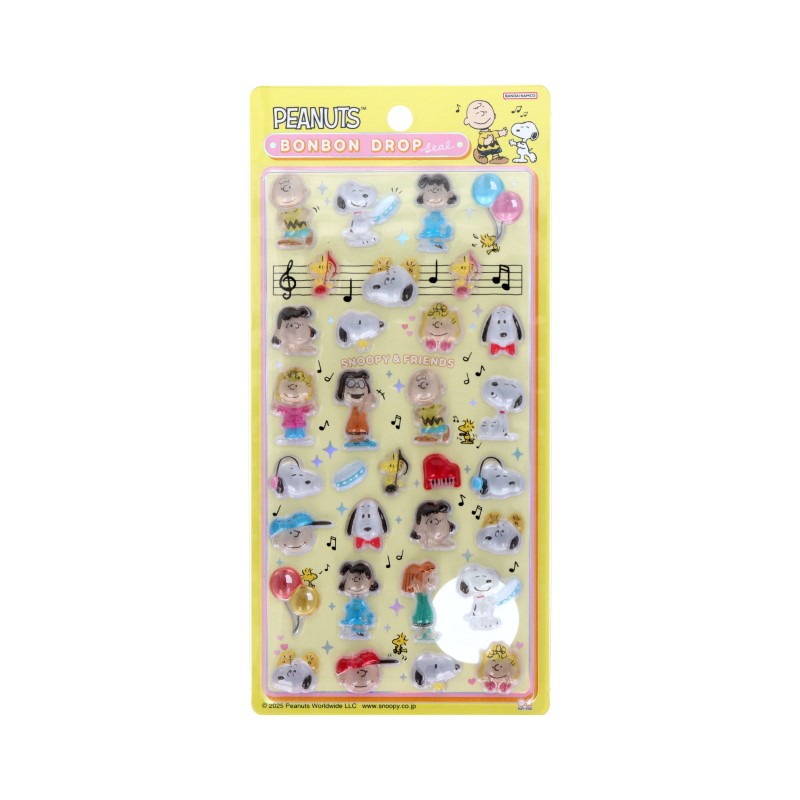 PEANUTS ボンボンドロップシール スヌーピー&フレンズ