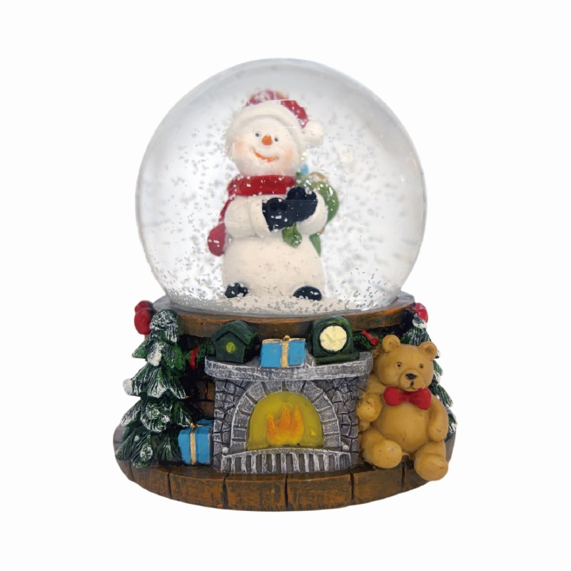 スノードーム　ファイヤープレイス  スノーマン