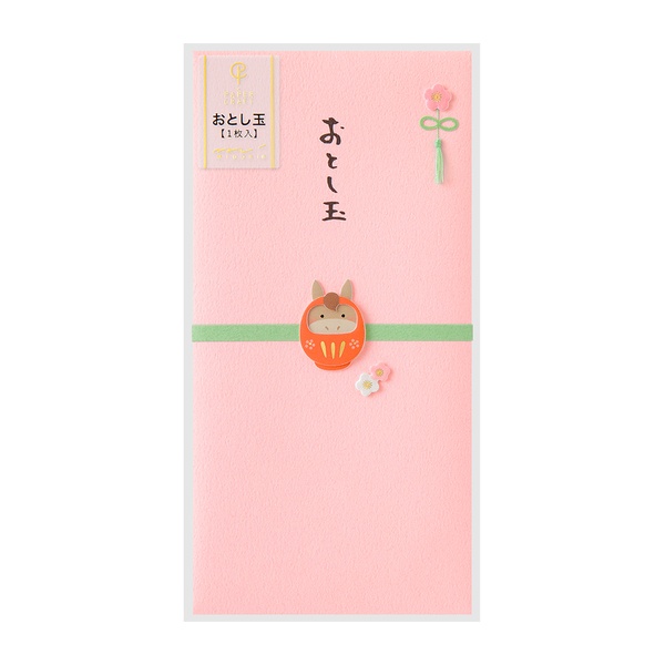 MIDORI  PC金封 おとし玉/干支だるま柄