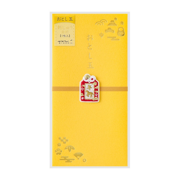 MIDORI  刺繍 金封 おとし玉/お守り柄
