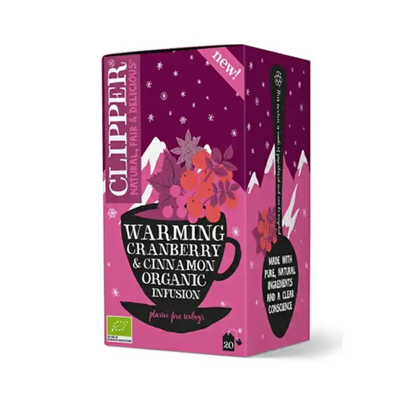 CLIPPER クリッパー  オーガニック ハーブティークランベリー＆シナモン20P