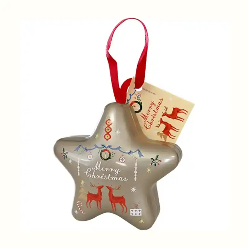 クリスマス オーナメント缶」(スター)