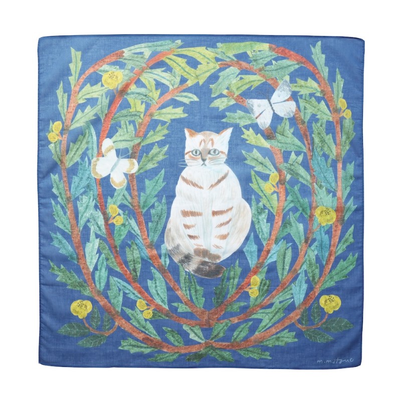 松尾ミユキ ハンカチ/Butterfly cat