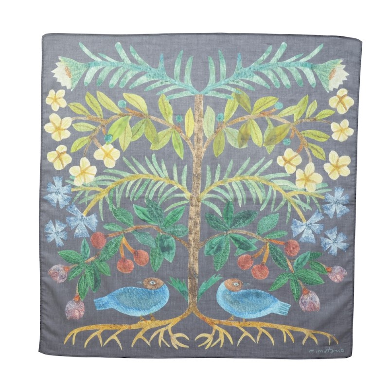 松尾ミユキ ハンカチ/Two Birds