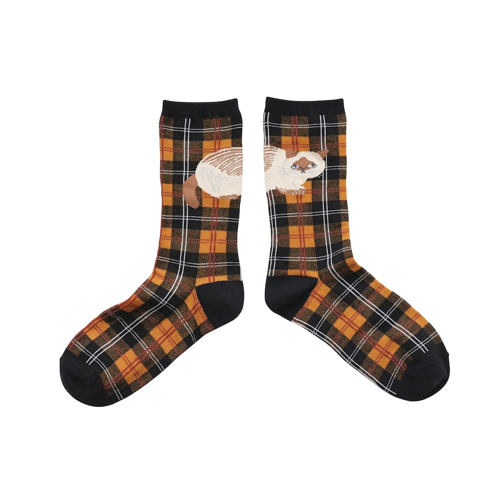 松尾ミユキ チェックソックス/Hacu