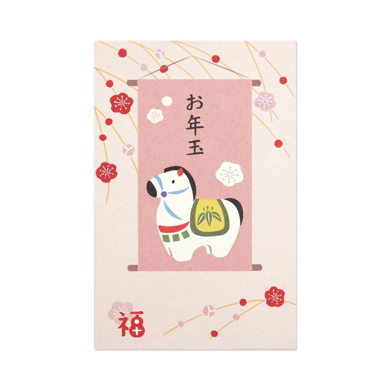 フロンティア お年玉袋 しだれ梅と午飾り/PCH-296