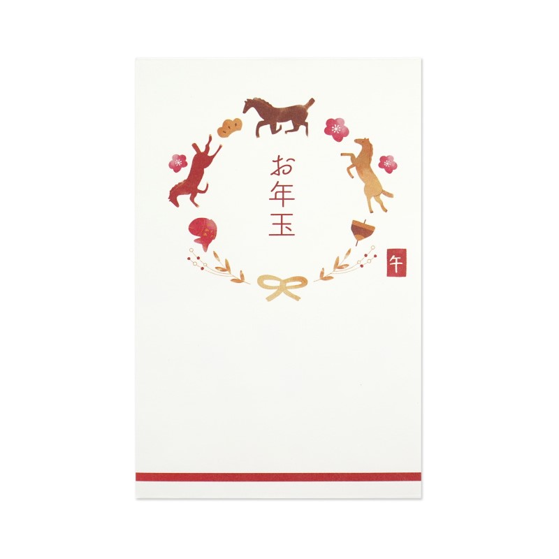 フロンティア お年玉袋 午のリース飾り/PCH-300