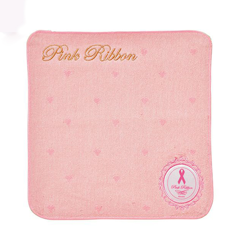 【SALE】 ミニタオル ピンクリボン 「リボンラベル」
