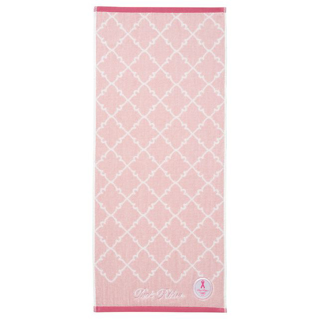 【SALE】 フェイスタオル ピンクリボン 「ペールピンクリボン」