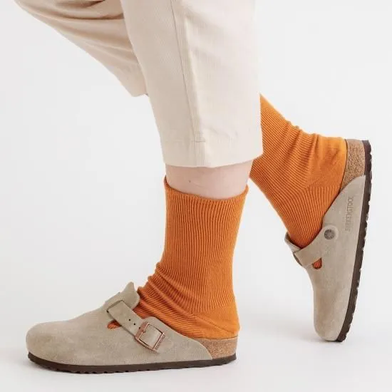 天衣無縫 ゴムなしリブソックス/YE