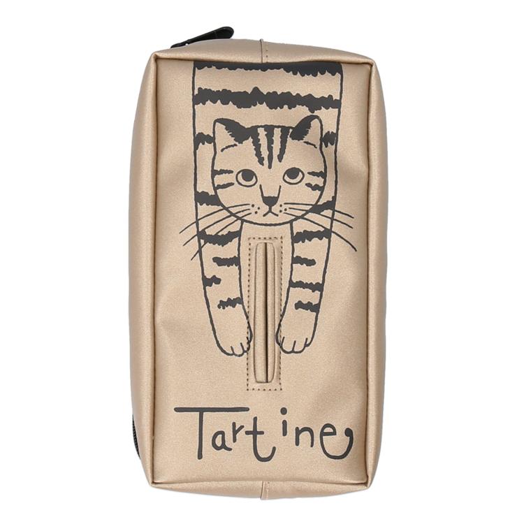 【SALE】 タルティーヌ ティッシュケース/ゴールド