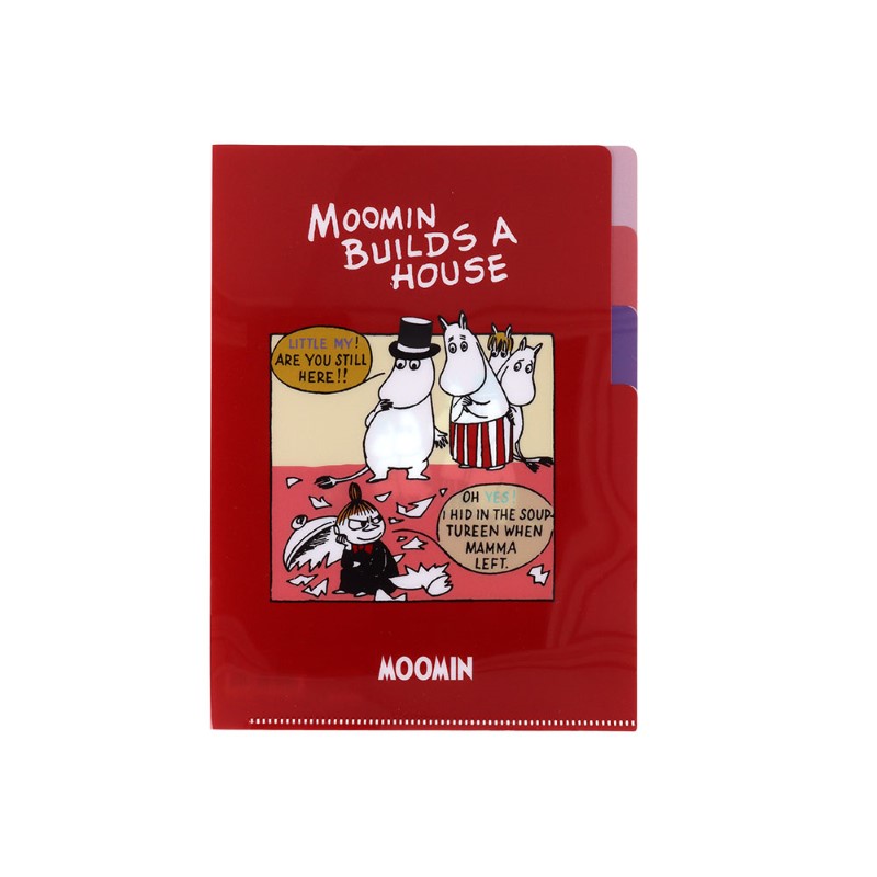 MOOMIN クリアファイル A5 3P レッド