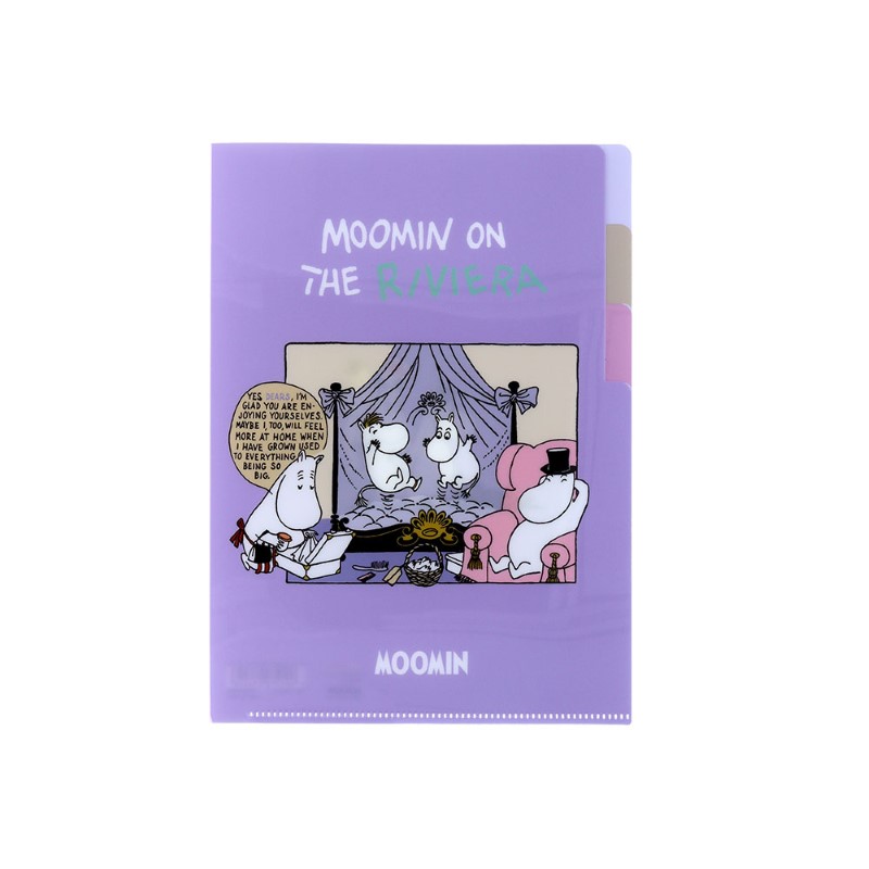 MOOMIN クリアファイル A5 3P パープル