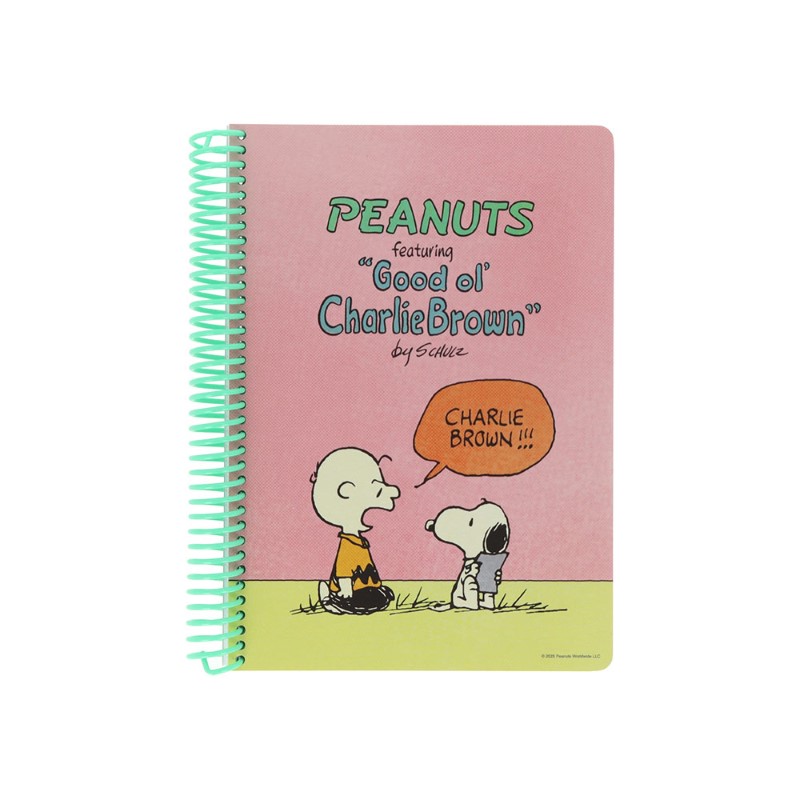 PEANUTS リングノートB6 ピンク