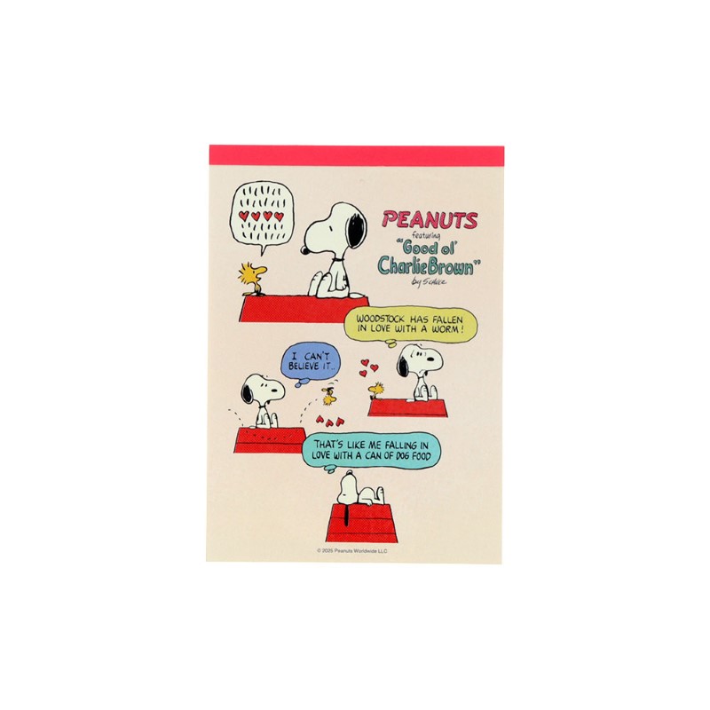 PEANUTS メモA6 アイボリー