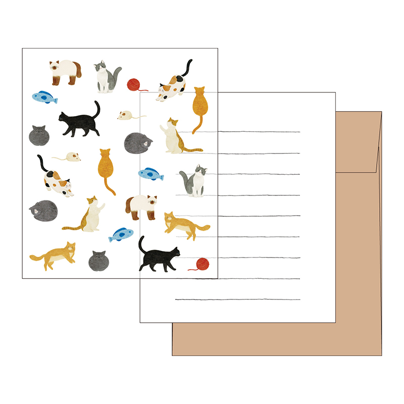 HATTE ハッテ レターセット Cat