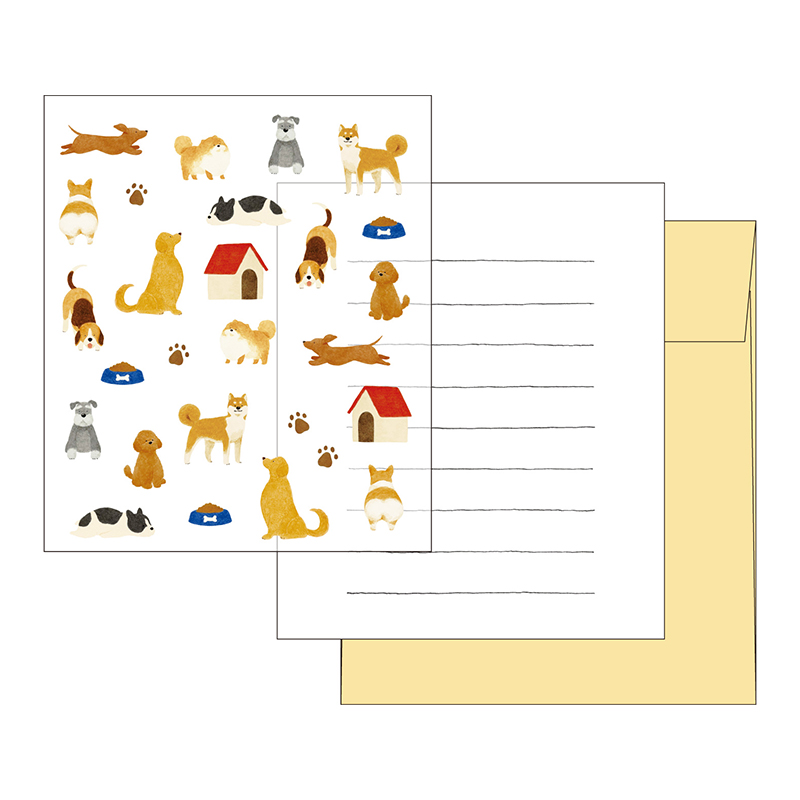 HATTE ハッテ レターセット Dog
