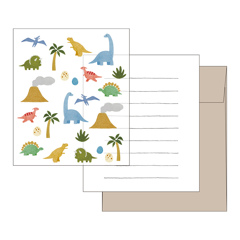 HATTE ハッテ レターセット Dinosaur