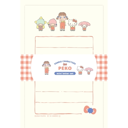 PEKO×サンリオキャラクターズ ミニレターセット/チェックA