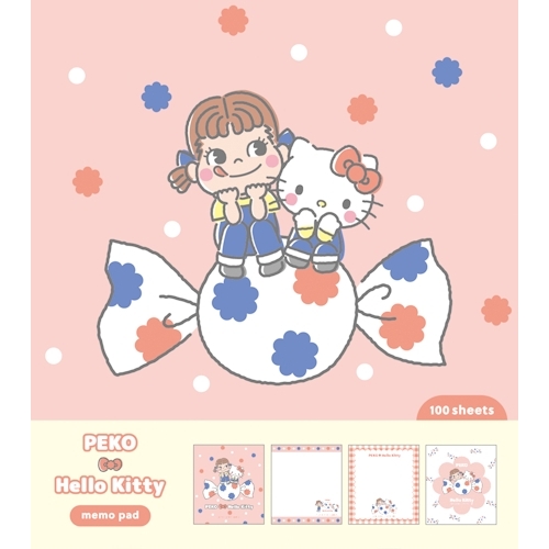 PEKO×サンリオキャラクターズ メモパッド/ドットA