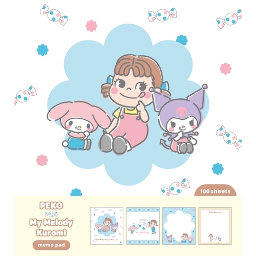 PEKO×サンリオキャラクターズ メモパッド/ドットB