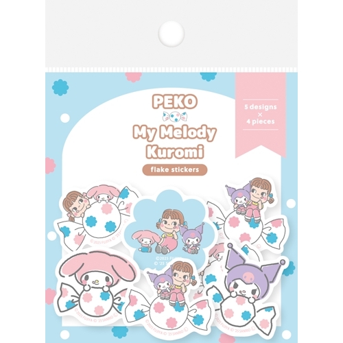 PEKO×サンリオキャラクターズ 和紙フレークシール/ドットB