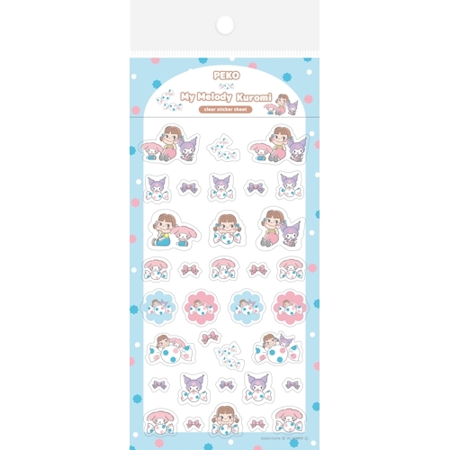PEKO×サンリオキャラクターズ 透明シールシート/ドットB
