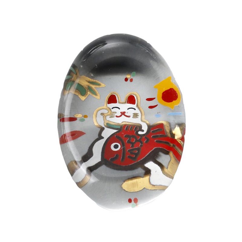 硝子猫 箸置/鯛持