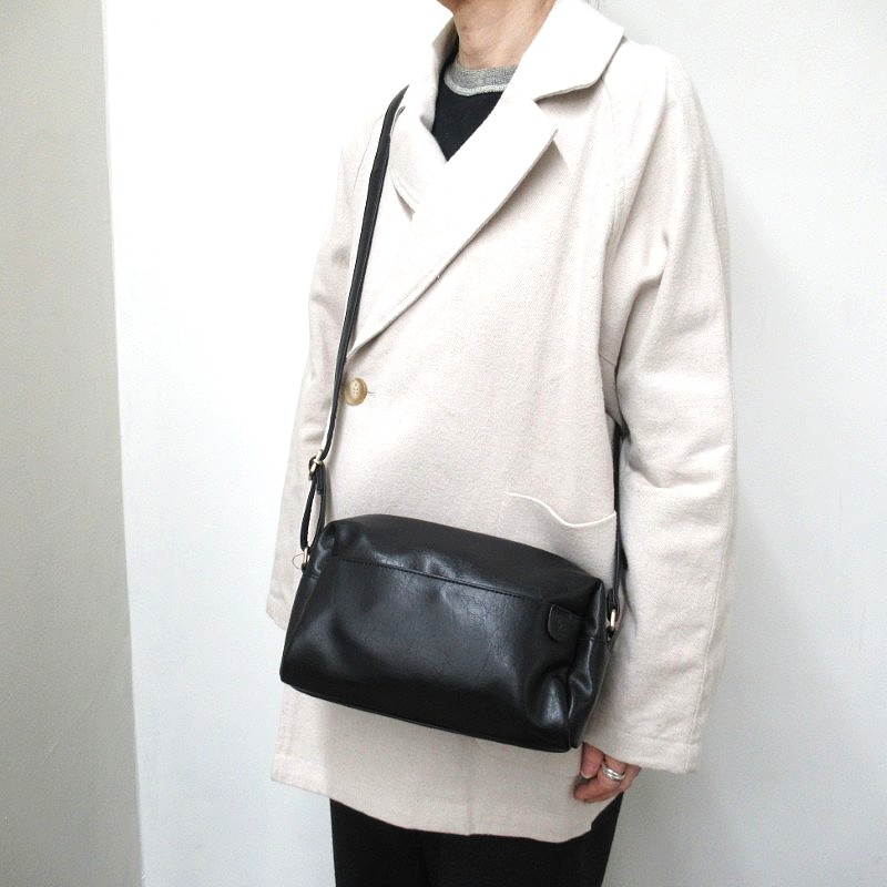 Legato Largo ナチュラルヴィンテージミニショルダーバッグ/BK