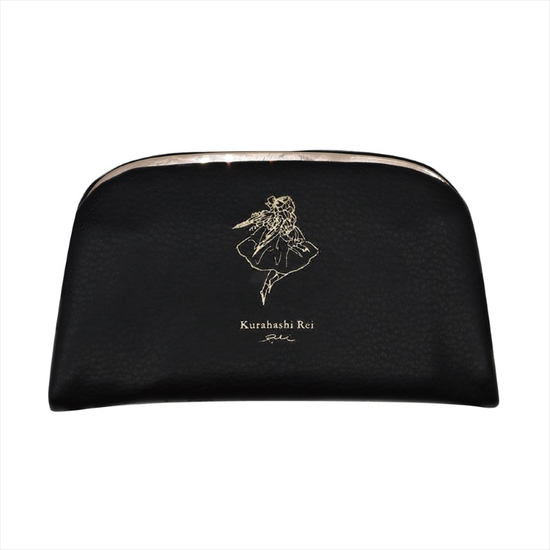 くらはしれい がま口コインケース BK