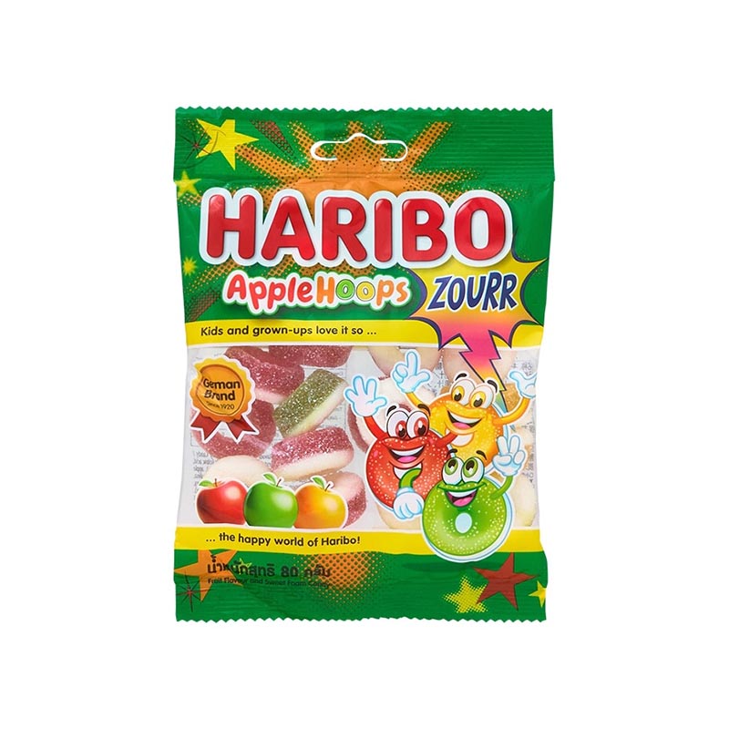 HARIBO サワーアップルリング 80g
